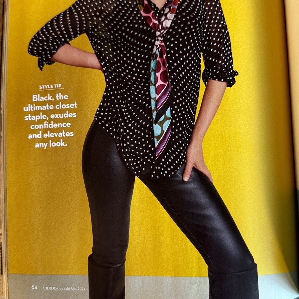 CAbi Faux Leather Tomboy Leggings
